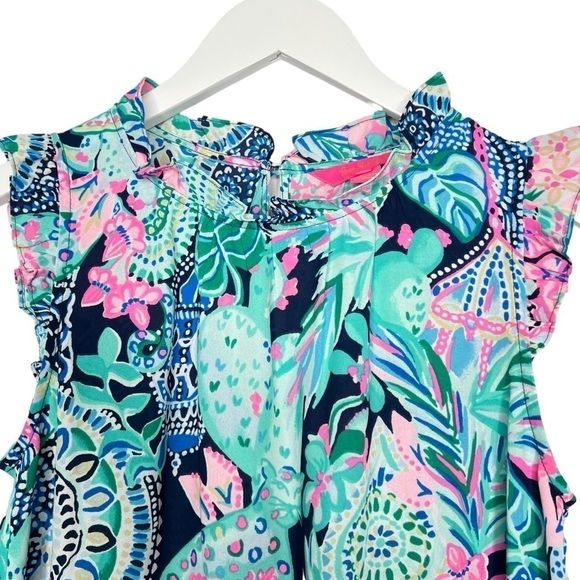 Lilly Pulitzer Talisa Top Lookin Sharp Multi Size XS NEW - Picture 6 of 12
